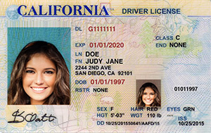 california driver license barcode generator